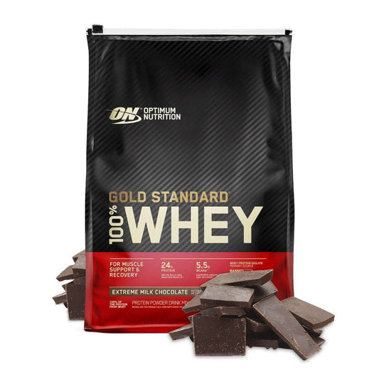 ON GOLD STANDARD 100% WHEY PROTEIN 10LBS, (DOUBLE RICH CHOCOLATE)