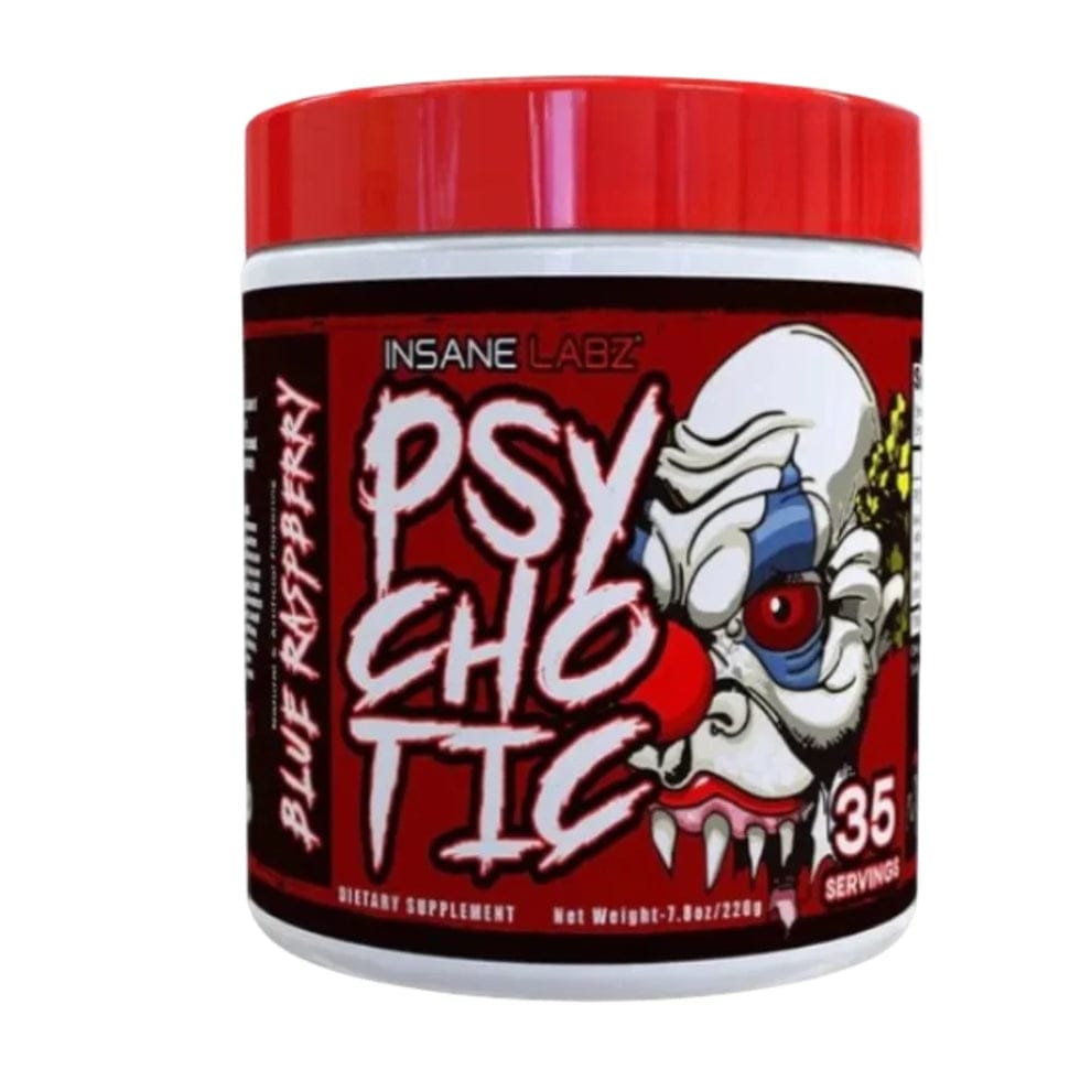 In-sane Labz Psychotic Pre-Workout - 35 Servings Extreme Performance Energy, Strength, Stamina, Focus and Intense 220g (Pack of 1)