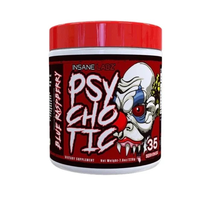In-sane Labz Psychotic Pre-Workout - 35 Servings Extreme Performance Energy, Strength, Stamina, Focus and Intense 220g (Pack of 1)